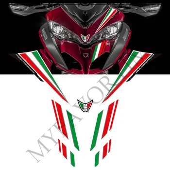 Для Ducati MULTISTRADA 1260 S 1260S Наклейки Наклейки Накладки на бак Ручки Газ Мазут Комплект Колено Протектор