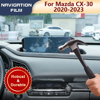 Для Mazda CX-30 CX30 CX 30 2020 2021 2022 2023 LHD Автомобильная навигация Закаленная защитная пленка Стекло Наклейки на центральный экран управления