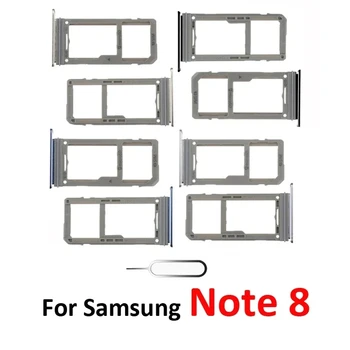 Для Samsung Note 8 N950 N950F N950FD N950U N950W 100% оригинальный телефон Новый адаптер для SIM-карты Micro SD Chip Card Части лотка для карты