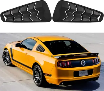 Жалюзи бокового окна для Ford Mustang 2005-2014 Матовый черный Крышка козырька окна из АБС-пластика Вентиляционное отверстие для солнцезащитной тени от дождя (2 шт.) 2023 Мода