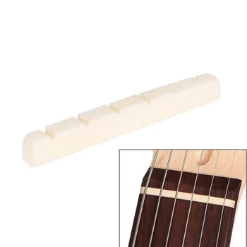 Замена для Fender Strat Tele ST TL Электрогитара Костяная гайка 6-струнная гитара Бридж Седло Аксессуары для инструментов Поставка 1 шт