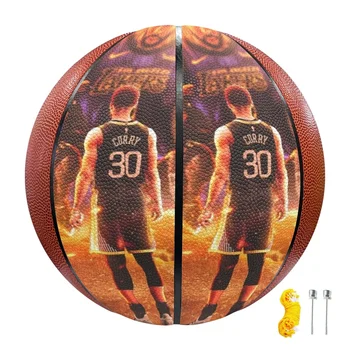 Индивидуальный новый баскетбольный высококачественный кожаный 7-размерный кожаный на открытом воздухе в помещении игровой тренировочный мужской и женский баскетбол