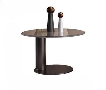 Итальянский дизайнер Круглые журнальные столики Nordic Simple Деревянный приставной столик Мебель для дома Журнальный столик для небольшой квартиры для гостиной