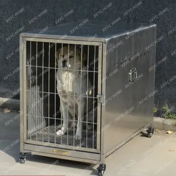  Клетка для домашних животных из нержавеющей стали, кошка и собака выходят на улицу, коробка регистрации автомобиля, маленькие, средние и большие собаки, портативная воздушная клетка для собак