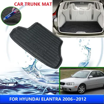 коврик багажника автомобиля для Hyundai Elantra Verna 2006~2012 Dodge Attitude Brio 2012 2010 2009 Высокотемпературный стойкий коврик для хранения