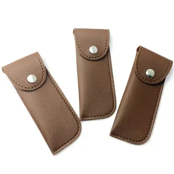 коричневый складной нож новый открытый мешок для переноски двухслойная сумка для ножен из воловьей кожи кожаные ножны держатель чехла для кемпинга