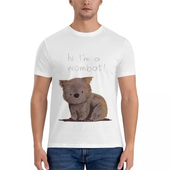 летняя модная футболка мужская классическая футболка wombat мужская футболка с коротким рукавом
