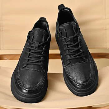  Лидер продаж Мужская повседневная обувь из натуральной кожи Европа Америка Обувь на толстой подошве Мужская рабочая одежда Обувь На открытом воздухе Походная обувь