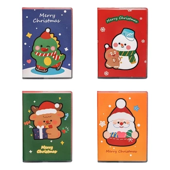 Мини Рождественские Блокноты Разлинованная Бумага Маленькие Блокноты Карманный Блокнот Для Студента, Ребенка, Девочки и Мальчика, Пишущего Дневник