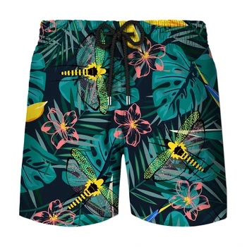 Модные 3D-печатные летние мужские шорты в пляжном стиле Мужские шорты для доски Свежие и расслабленные повседневные удобные сухие уличные каникулы 2023