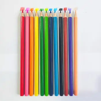 Набор карандашей Яркий деревянный масляный 12-цветный утолщенный сердечник Даже цветные карандаши для домашних проектов художественной школы