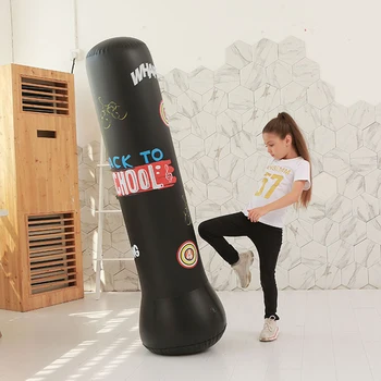 Надувной боксерский мешок Отдельно стоящая утолщенная боксерская груша для взрослых детей Fitness Exe