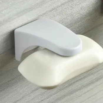  Настенный магнитный держатель мыльницы для ванной комнаты Компактный самоклеящийся держатель для мыла без перфоратора Аксессуары для ванной комнаты