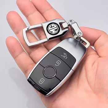 Нержавеющая сталь Автомобильный брелок Брелок Подвесное кольцо для ключей для MG ZS MG5 MG3 HS 2021 MG6 MG7 GT GS Hector ZX EZS EHS TF Аксессуары