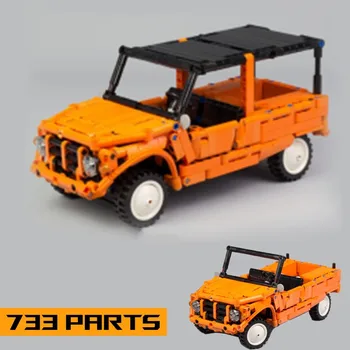 Новинка 733PCS Mehari Orange Supercar Racers Автомобили Спортивный автомобиль Fit MOC-29654 Модель Строительные блоки Кирпичи Детские игрушки Подарки на день рождения