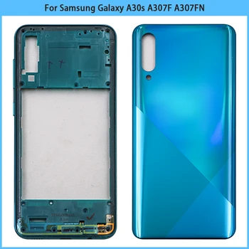 Новое для SAM Galaxy A30s A307F A307F A307FN A307G Средняя рамка Пластиковая батарея Задняя крышка Задняя дверь Корпус Корпус Замена