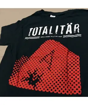 Новое!! Футболка группы Totalitar, футболка хардкор-группы унисекс, подарок для фаната TE1900