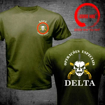 Новый BOPE Elite Death Squad Brazil Special Force Unit Военная футболка Мужская хлопок премиум-класса Плюс размер 5XL Футболка Модные топы Футболка