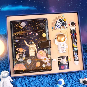 Новый креативный набор канцелярских принадлежностей Студенческие принадлежности Подарочная коробка с высоким внешним видом Star Trek Space Astronaut Encounters Galaxy Детский подарок