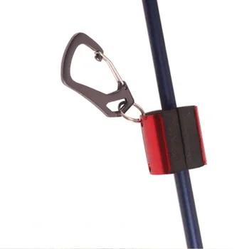  Носимый держатель удочки Портативный зажим для удочки с брелоком Аксессуары для снастей для нахлыстовой рыбалки Помощник по удилищу Инструменты