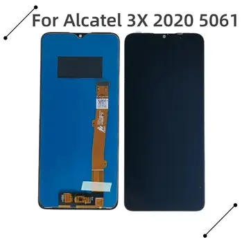Оригинальный черный 6,52 дюйма для Alcatel 3X 2020 5061 5061U 5061K ЖК-дисплей с сенсорным экраном Панель дигитайзера в сборе / с рамкой
