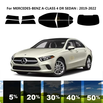  предварительно нарезанная нанокерамика авто УФ тонировка окон комплект автомобильная оконная пленка для MERCEDES-BENZ A-CLASS V177 4 DR СЕДАН 2019-2022