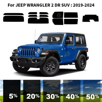  предварительно нарезанная нанокерамика автомобиль УФ тонировка окон комплект автомобильная оконная пленка для JEEP WRANGLER 2 DR SUV 2019-2024