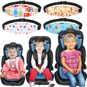  Ремень для крепления детской головы Новый регулируемый эластичный детский сиденье Локатор для сна Поддержка головы Крепежные накладки для коляски
