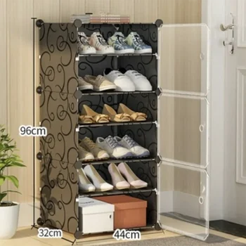 Роскошный портативный пластиковый органайзер для шкафа для обуви Современная обувь для шкафов Многослойные белые шкафы Мебель для библиотеки