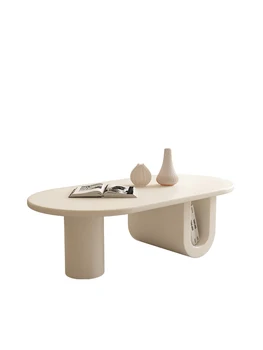 Светлый роскошный современный U-образный чайный столик Гостиная Домашний кремовый стиль Креативный простой чайный стол