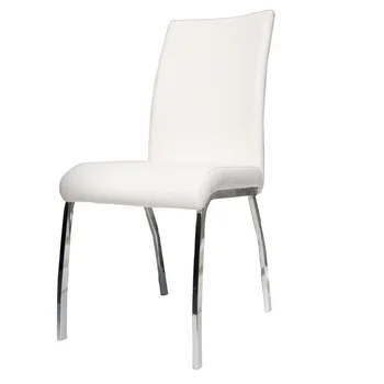 Скандинавские обеденные стулья из нержавеющей стали Легкий роскошный современный и простой стул для макияжа Спинка Кожаные стулья для дома
