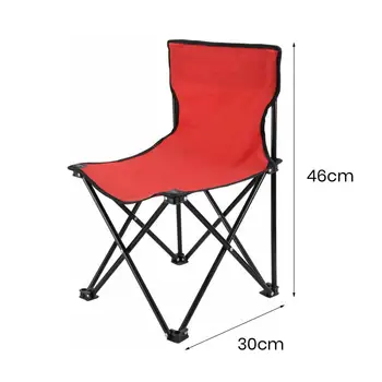  складной стул Компактный размер стула для кемпинга с эргономичной конструкцией спинки Высокая несущая способность Портативный для использования на открытом воздухе