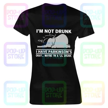 слон я не пьян у меня болезнь Паркинсона хорошо, может быть, я немного пьяный женская футболка женская рубашка лучшая смешная женская футболка
