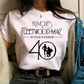 Слухи Fleetwood Mac футболка женская летняя манга смешная футболка женская комическая одежда