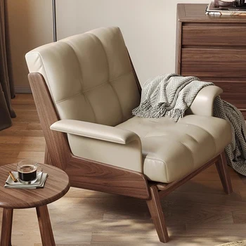 Современный роскошный стул для гостиной Дерево Скандинавский дизайн Серый стул для гостиной Минималистичный уникальный Silla Разглаживаемые предметы интерьера