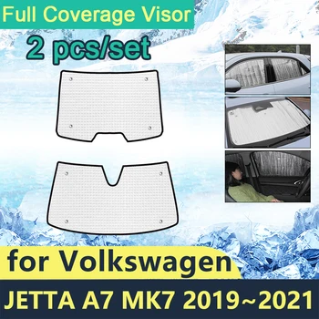Солнцезащитные козырьки для Volkswagen VW Jetta A7 MK7 2019 2020 2021 Аксессуары для лобовых стекол автомобиля Защита от солнца Переднее заднее стекло