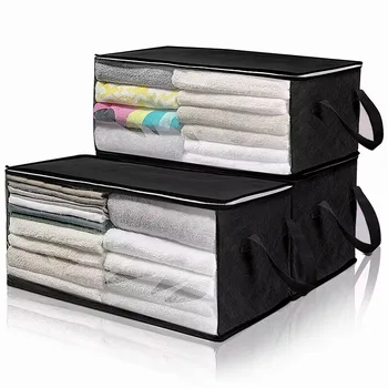  Сумка для хранения одеял Большой емкости Домашний гардероб Одеяло Сортировочная коробка для одежды Влагонепроницаемая пыленепроницаемая сумка для перемещения и упаковки