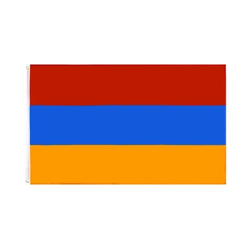 Флаг Армении Украшение Международного фестиваля Двойная строчка Государственные флаги Республики Армения Баннеры с латунными люверсами