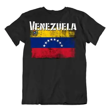 Флаг Венесуэлы Футболка Футболка Футболка топ карта города потрясающая оригинальная одежда подарок с длинными рукавами
