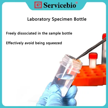 Флакон для образцов Servicebio, лабораторный флакон с запайкой 40 мл, используемый для фиксации и транспортировки различных образцов тканей