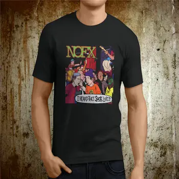 Футболка Дизайн Печать Мужская Мода 2017 O-Neck Собственный рождественский популярный Nofx Rock Band Черные футболки с коротким рукавом