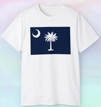 Футболка с флагом штата Южная Каролина США футболкой с длинными рукавами Graphic S-5XL