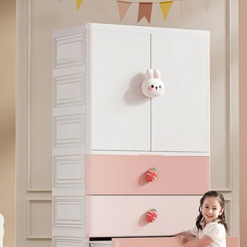 Хранение Детские шкафы Шкаф-органайзер Пластиковые шкафы Полки для шкафов Мобильная мебель для комнаты CY50CW