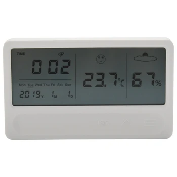 Цифровой гигрометр Термометр Внутренняя комната Измеритель влажности наружного воздуха ЖК-подставка Магнитный задний датчик Монитор с гулом