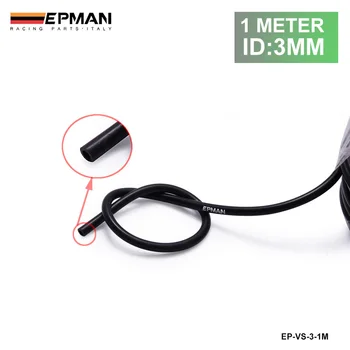 черный ID: 3 мм (1/8 дюйма) силиконовый вакуумный шланг трубка с высокими эксплуатационными характеристиками-1 метр для BMW E36 325 328 M3 HFM S52 EP-VS-3-1M