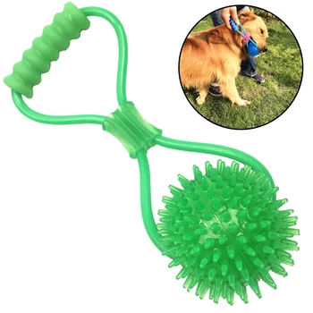  Экологически чистый и нетоксичный интерактивный мяч для домашних животных с эластичным шаром на шнурке Моляр Интерактивные принадлежности для домашних животных