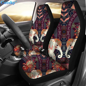 Этнический стиль принта, мандала, китайский дракон фон автомобильных сидений, несколько цветовых вариантов
